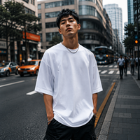 Lot de 5 T-shirts Urban en coton peigné 100% 280 g/m² - Essentiels pour les détaillants de streetwear oversize