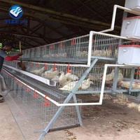 Cage de batterie de couche de poulet/cage de poussin Maison de poulet commerciale/ferme avicole 3 couches 4 couches 10 ensembles Cage 1000 ensembles fournis 90