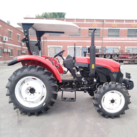 Tracteur agricole YTO EMF504 50 CV avec charrue, semoir et herse à disques pour la plantation des cultures, la culture des champs et le transport agricole