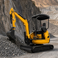 Mini-excavatrice à chenilles avec moteur Kubota EPA, 1 tonne, 2 tonnes, 3,5 tonnes, micro-excavatrice agricole, petite excavatrice à vendre, livraison gratuite