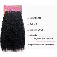 4x Perruques synthétiques brésiliennes Water Wave tressées, double trame, exotiques, 20, vente en gros d'usine transfrontalière de cheveux africains
