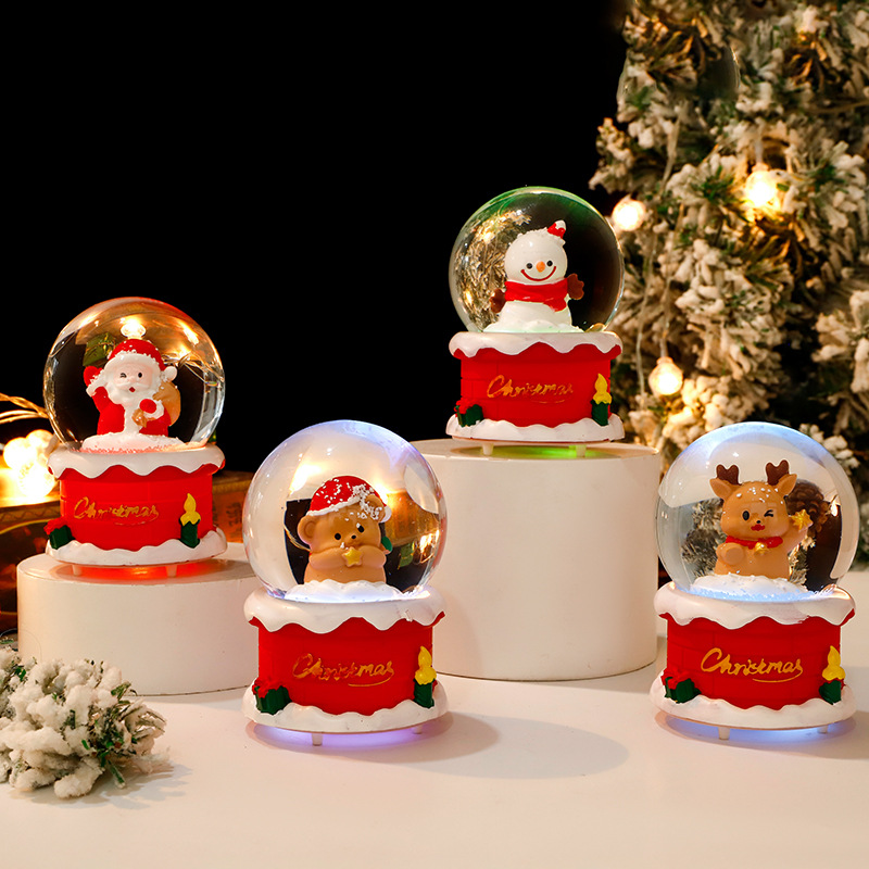 Cheminée de Noël - Style lumineux 4,5 + flocon de neige