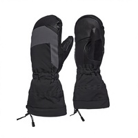 Mitaines d'hiver isolées, imperméables et respirantes pour hommes, pour le ski et le snowboard, avec fermeture à cordon, en polyester