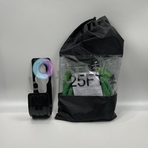 Tuyau d'arrosage léger et extensible en cuivre avec nouvelle poche de rangement, 50 pieds, idéal pour la réparation et l'arrosage de pelouse - Product Image 6