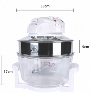 Silver Crest เตาอบเทอร์โบแบบพาไฟฟ้าอินฟราเรดแบบพกพา <span class=keywords><strong>Flavorwave</strong></span> อากาศร้อนฮาโลเจนสําหรับทําอาหาร - Product Image 3