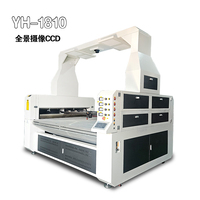 YH1810 haute qualité 100W/150W/130W caméra CCD Machine de découpe Laser alimentation automatique pour tissus Textiles de maison AI métal bois