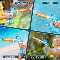 Vente flash Pistolet à eau automatique électrique WANNA MAGIC WT081676 en plastique ABS, jouet électronique pour garçons et filles, jeu en plein air