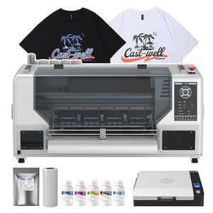 Impresora DTF A3 de 30 cm con cabezal dual XP600, máquina de impresión de camisetas con tinta de pigmento de transferencia térmica y secador con agitador de polvo - Product Image 2