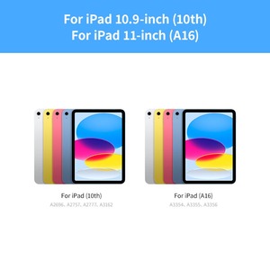 Clavier magique OEM ODM avec étui, clavier sans fil magnétique BT 78 touches rétroéclairé, pavé tactile en verre pour iPad 11e génération A16 - Product Image 2