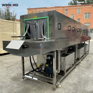 Grande machine à laver les caisses industrielles en acier inoxydable, autoportante, 380V, avec pièces de rechange gratuites, usage commercial - Product Image 2