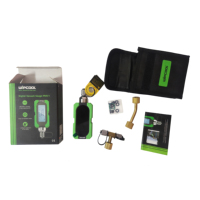 Digital Air Conditioner Electronic Vacuum Degree Gauge Negative Pressure Measurement Instrument Plastic Green + Black MVG-1