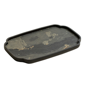 Rock Panel Dry Brewing Tray 30x20cm Heat Insulation <b>Tea</b> Serving Dish Household <b>Tea</b> <b>Set</b> Accessory - Product Image 5