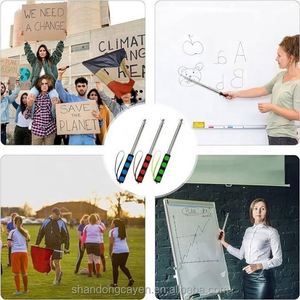 เสาธงแบบยืดหดได้ระดับพรีเมียม ปี 2024 ทำจากสแตนเลส พร้อมด้ามจับ ใช้สำหรับธงมือ ธงเดินทาง ธงดนตรี และไม้ชี้สำหรับครู - Product Image 3