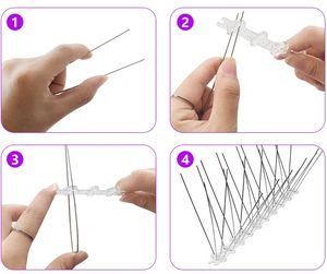 أعلى بيع على الانترنت مصنع الفولاذ المقاوم للصدأ طارد الطيور بالجملة عالية الجودة سهلة التركيب الطيور مسمار - Product Image 6
