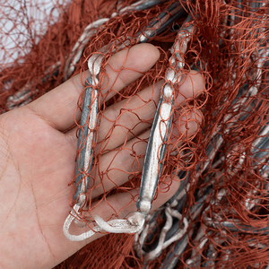 Filet de pêche en nylon de haute qualité filet de pêche d'eau douce pliable avec plombs de chaîne maille fine durable pour <span class=keywords><strong>petites</strong></span> <span class=keywords><strong>crevettes</strong></span> de poisson - Product Image 2
