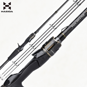 <span class=keywords><strong>Canne</strong></span> à pêche HASIDA MS-X Carbon K personnalisable, action rapide, 2 hameçons, 1,8m 2,46m, composite, pour lac, ruisseau, rivière - Product Image 1