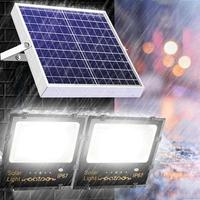Projecteur solaire LED haute luminosité, directement de l'usine, étanche IP67, corps en ABS, 100W 200W 300W, avec télécommande