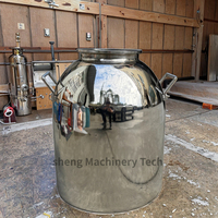 Chaudière de distillation polyvalente et fermenteur 15L/200L en cuivre rouge pour équipement de brassage domestique et commercial