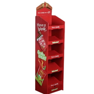 Wholesale Custom for PP Corrugated Plastic Retail Store <b>Display</b> Stand Candy Food Floor Cardboard Cutting <b>Hook</b> for Supermarket - Product Image 6