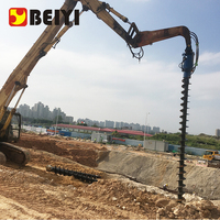 Machine à creuser des trous pour tracteur hydraulique, perceuse de sol pour poteaux, perceuse de sol pour tracteur ou tarière pour la plantation