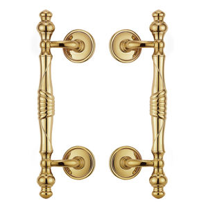 דלת כניסה ראשית מודרנית חומרה חיצונית מתכת לדחוף ידית אחיזה ארוכה ידית פליז ניקל מוברש לדלתות זכוכית - Product Image 3