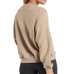 เสื้อฮู้ดดี้ผู้หญิง แขนยาว คอกลม สีพื้น ทรงหลวม สไตล์ลำลอง ไซส์ใหญ่ สำหรับผู้หญิง จาก EMO Wholesale - Product Image 2