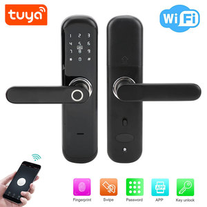 Hot người bán dấu vân tay, chìa khóa, thẻ ID, mật khẩu, ứng dụng mở khóa điều khiển từ xa tuya Wifi kỹ thuật số điện tử thông minh Cửa Khóa PST-HR01 - Product Image 2