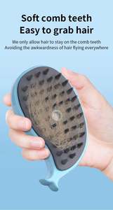 Cepillo de Vapor 3 en 1 con Forma de Pez Azul, Autolimpiante, para Gatos, Producto de Limpieza y Aseo para Mascotas - Product Image 5