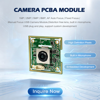 Carte PCB de caméra de streaming en direct USB 2.0 8160*6120, webcam 50MP avec microphone pour réunions, caméra web à mise au point automatique, prix bas
