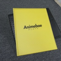 Stock OEM Enveloppes d'emballage écologiques et personnalisées en noir et rose avec airbags à adhésif fort, enveloppes à bulles rembourrées indéchirables
