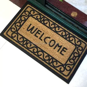 Tapis de porte en filet 3D antidérapant, tapis de porte élastique à ressort, tapis de porte lavable, vente en gros - Product Image 1