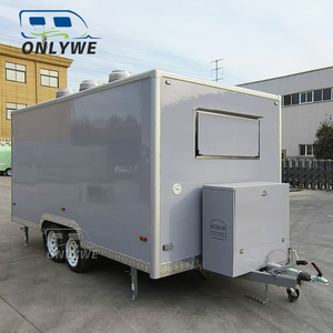 Onlywe Food Truck à vendre en Espagne, Conteneur maritime transformé en remorque alimentaire, Remorque alimentaire pour gyros, Remorque alimentaire avec réfrigérateur, Food Truck de 20 pieds - Product Image 4