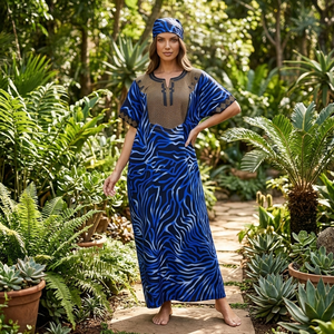 Robe longue d'été <span class=keywords><strong>africaine</strong></span> modeste pour <span class=keywords><strong>femme</strong></span>, respirante, ornée de dentelle, grande taille, coupe ample, style musulman <span class=keywords><strong>moderne</strong></span> - Product Image 6