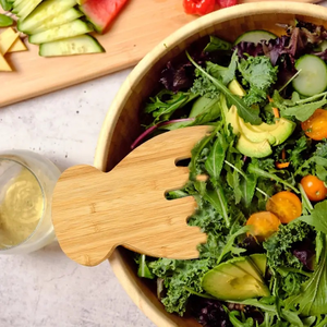 En gros, ensemble d'ustensiles de cuisine écologiques en <span class=keywords><strong>bambou</strong></span> : outils <span class=keywords><strong>à</strong></span> <span class=keywords><strong>salade</strong></span>, fourchettes <span class=keywords><strong>à</strong></span> mélanger en bois, pinces <span class=keywords><strong>à</strong></span> pâtes, cuillères <span class=keywords><strong>à</strong></span> <span class=keywords><strong>salade</strong></span> - Product Image 5