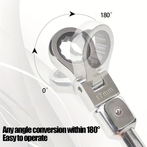 20pcs Household Steel <strong>Ratchet</strong> Wrench Screwdriver <strong>Set</strong> Interchangeable Head Shaking Ring Wrench Socket <strong>Spanner</strong> Pack in Hard Case - Product Image 4