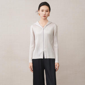 PY เสื้อผ้าฤดูใบไม้ผลิสำหรับผู้หญิง เสื้อโค้ทจับจีบหรูหรา มีซิปคู่แบบลำลอง สไตล์เกาหลี ร้านขายส่งออนไลน์ - Product Image 6