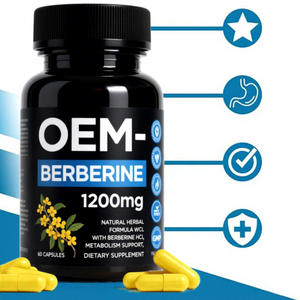 Cápsulas de Berberina al por Mayor que Alivian la Hinchazón Post-Comida para Profesionales de la Dieta Irregular - Product Image 1