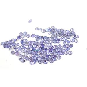 Pierre précieuse naturelle en Tanzanite bleue de 1,25 mm, 0,01 carat, taille ronde brillante, pour bijoux - Product Image 5