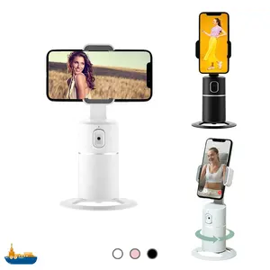 Soporte de teléfono Vlog Ai 360, nuevo diseño, rotación automática, seguimiento facial, montaje inteligente para escritorio