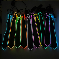 Nœud Papillon Lumineux LED pour Homme, Brillant dans le Noir, en Plastique, pour Danse, Anniversaire, Mariage, Fournitures de Fête