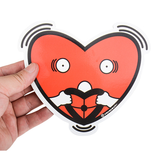 Tùy Chỉnh Hình Trái Tim Từ Giấy Sticker Khuyến Mại Nam Châm Tủ Lạnh - Product Image 2