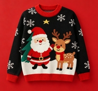 Pulls de Noël moches pour adultes, tricotés, à motifs amusants, tenues de couple pour fêtes de fin d'année