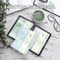 Carnet de notes en tissu doux avec intercalaire en éponge jacquard à fleurs A5Lace, joli journal avec couverture rigide pour cadeau