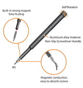 Jeu de tournevis de précision magnétique <span class=keywords><strong>professionnel</strong></span> avec poignée en alliage d'aluminium <span class=keywords><strong>pour</strong></span> la réparation de téléphones, de montres, d'ordinateurs portables et d'électronique - Product Image 2