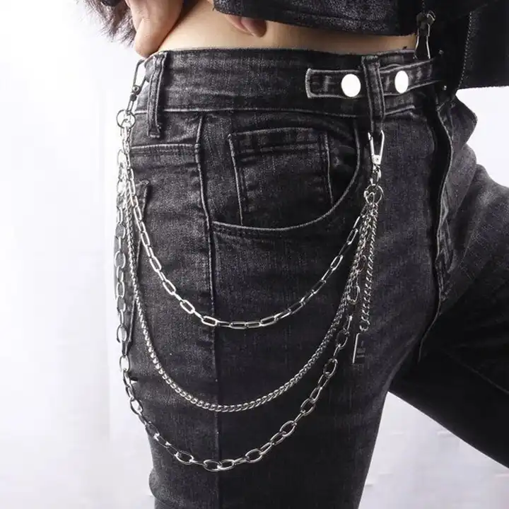 stainless steel chain belt men women