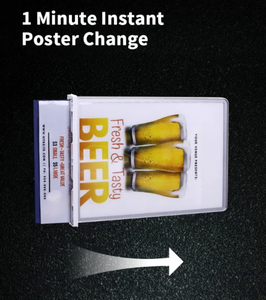 A4 Máy tính để bàn quảng cáo hộp Đèn Led sạc pin bên trong hai mặt menu ánh sáng Hộp Áp phích khung - Product Image 4