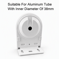 Support tubulaire en plastique blanc SZMYQ Tuya Smart Home pour moteur de rouleau de 25 mm, supports durables, accessoires de clip pour rideaux