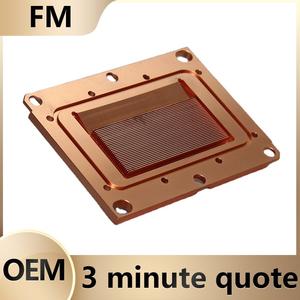 Radiateur de chauffage à ailettes, haute densité, FM, oem, personnalisé à-220, 600w1000w, tuyau en cuivre, profil en aluminium soudé, dissipateur thermique à ailettes - Product Image 2