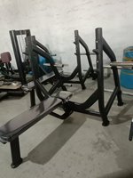 Banc de musculation commercial XinRui, équipement de gym, banc plat en acier inoxydable et caoutchouc, capacité de charge de 80 kg, certifié CE