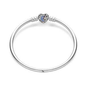 Pulsera de Plata de Ley 925 Personalizada con Logotipo Original de Fábrica Tailandesa, Dijes Colgantes de Mickey, Joyería de Plata 925 - Product Image 4